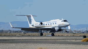 The US Navy tests the Multi-Function Active Sensor (MFAS) radar system on a Northrop Grumman surrogate Gulfstream aircraft.